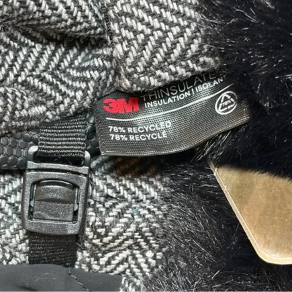 Ozark Trail Ski Mittens Women L/XL Faux Fur Cuff Winter Gloves NWT